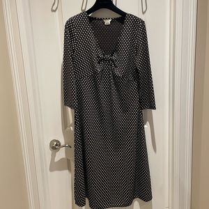 Brown and cream polkadot dress from Michael Kors